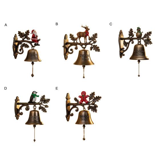 Christmas Welcome Doorbell Santa Claus Reindeer Snowman Penguin Cookie Man Door Bell Home Office Entrance Decorative Bell