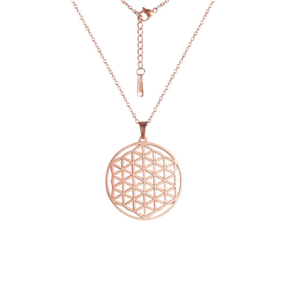 Fashion Gold Rose Flower Necklace Chain Pendant Chunky Charm Geometric New Fashion Gold Rose Flower Necklace Chain Pendant Chunky Charm Geometric New