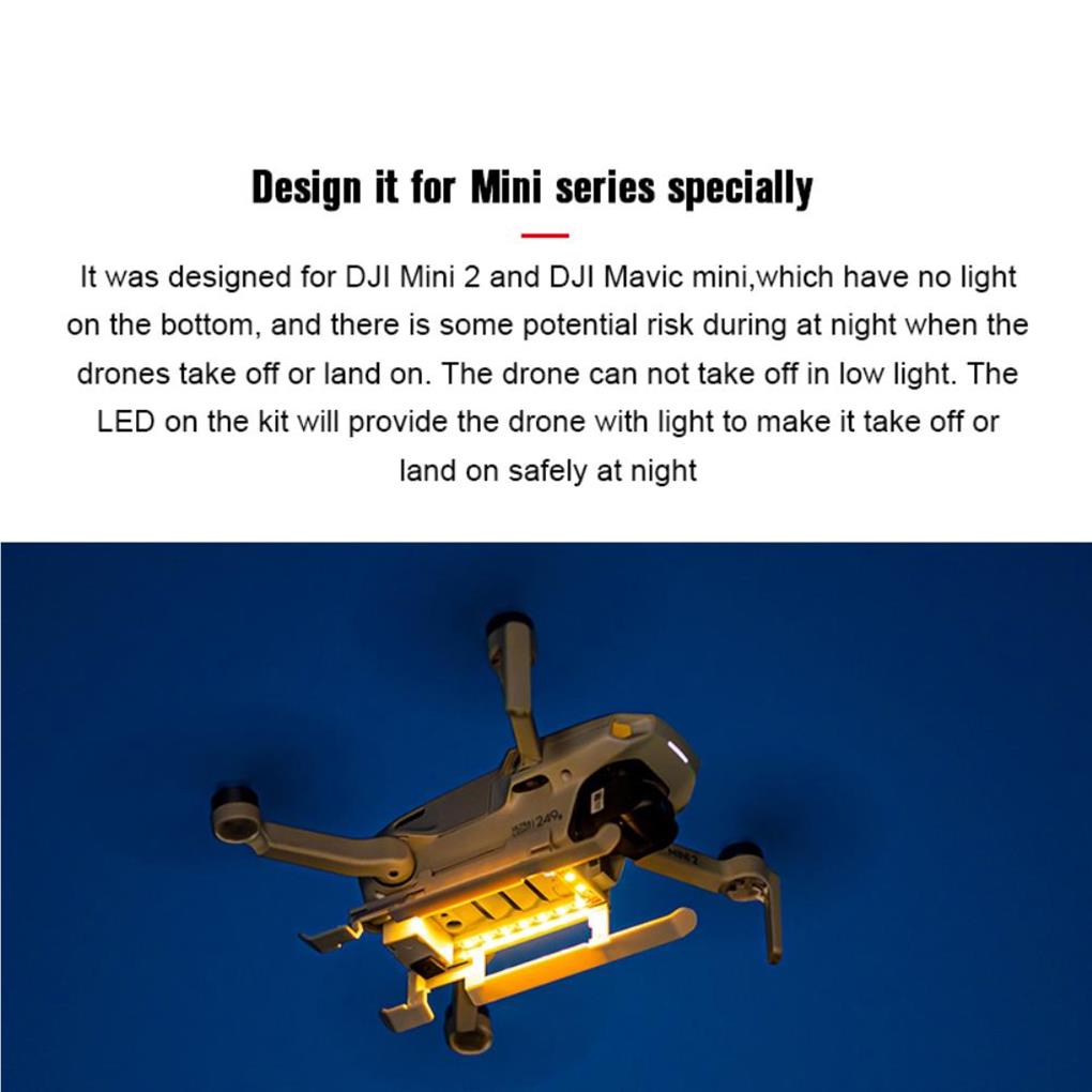 UAV Landing Gear With Night Lights Protection Extender Guard Support Foldable Expansion Protector Gears Accessories Kit