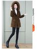 Women's Mid-Length Parka: Winter 2025 Edition - Loose Fit Lambswool & Velvet Padded Cotton Jacket