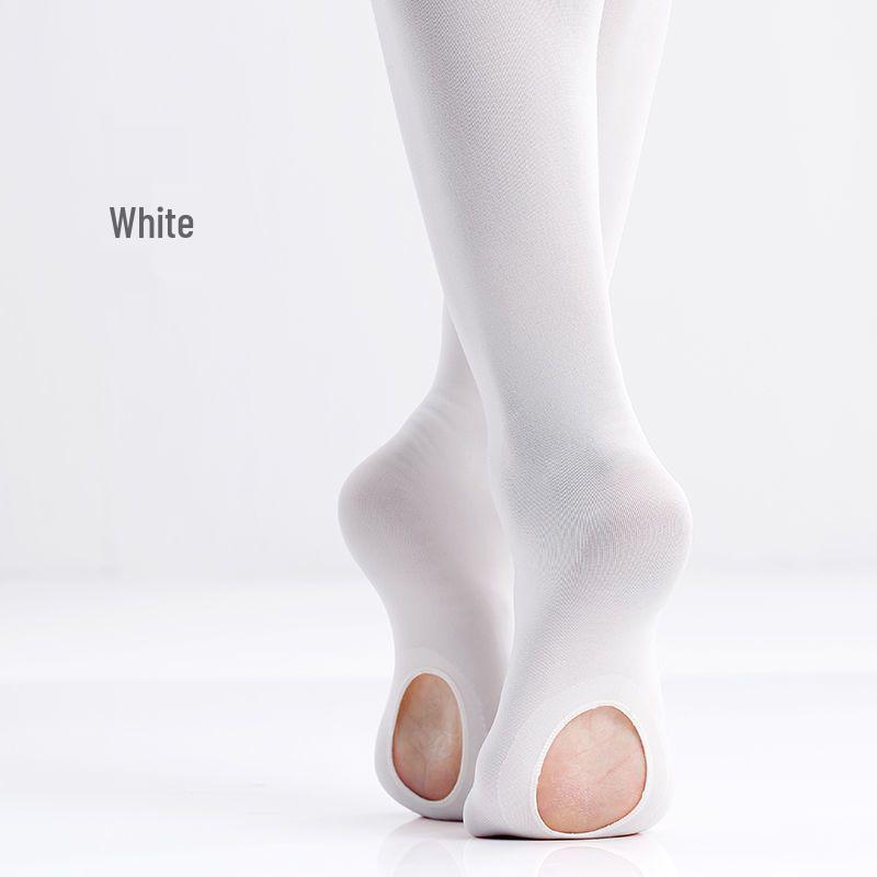 Girls' Ballet Dance Tights - Pink Velvet 60D, Spring/Summer Thin Dance Socks
