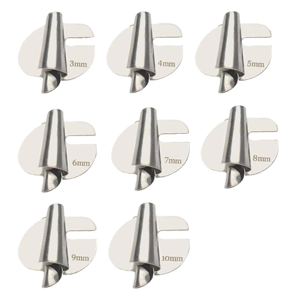 Stainless Steel Sewing Rolled Hemmer Foot 3mm-10mm Durable Sewing Machine Presser Foot DIY Crafts Hemming Puller