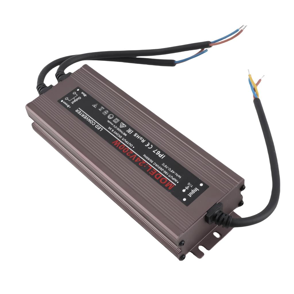 IP67 Water Resistant LED Driver Power Supply Adapter Constant Voltage Output for LED Strip Light Outdoor Lightbox Signboard