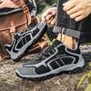 Herren Atmungsaktive Wanderschuhe Outdoor Trail Trainer Schnürschuhe Kletterschuhe Rutschfeste Trekkingsneaker Jagd Taktische Stiefel