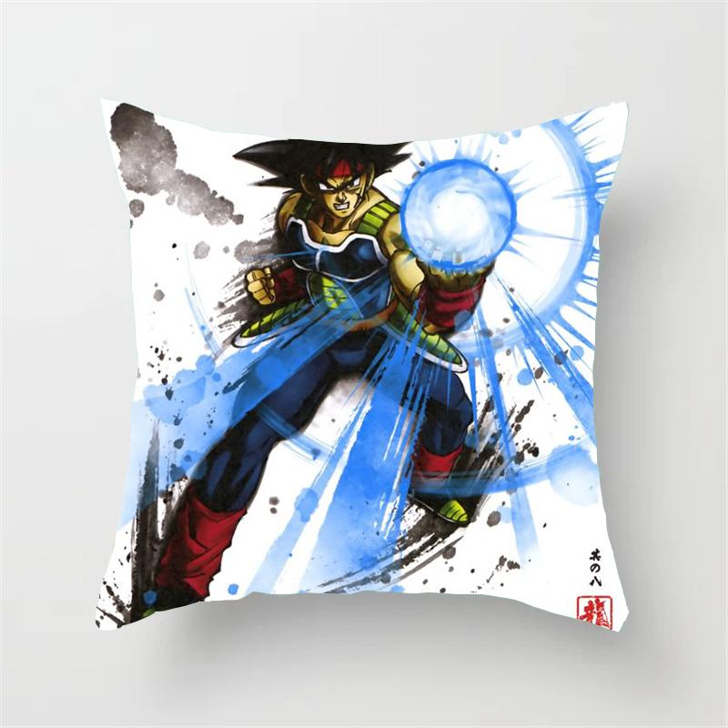 Anime Dragon Ball Pillow Cover Cartoons Son Goku Action Figures 45x45cm Square Pillowcase Sofa Decor Cushion Cover Toys Gifts