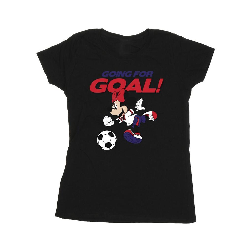 Disney Womens/Ladies Minnie Mouse Going For Goal Cotton T-Shirt