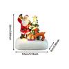 Santa Santa Figurine Table Centerpiece Christmas Gift Desktop Ornament Night Light for Holiday Cabinet Shelf Bedroom Fireplace
