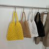 and-Woven Bag Women Handmade Hollow Handbag Female Shoulder Bag Big Capacity Summer Casual Travel Beach Tote Purse