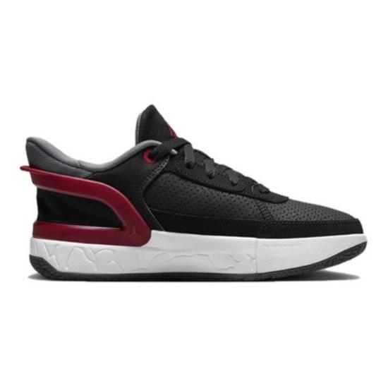 Jordan Rebound Low Top Children's Basketball Shoes Black Gray White Gray