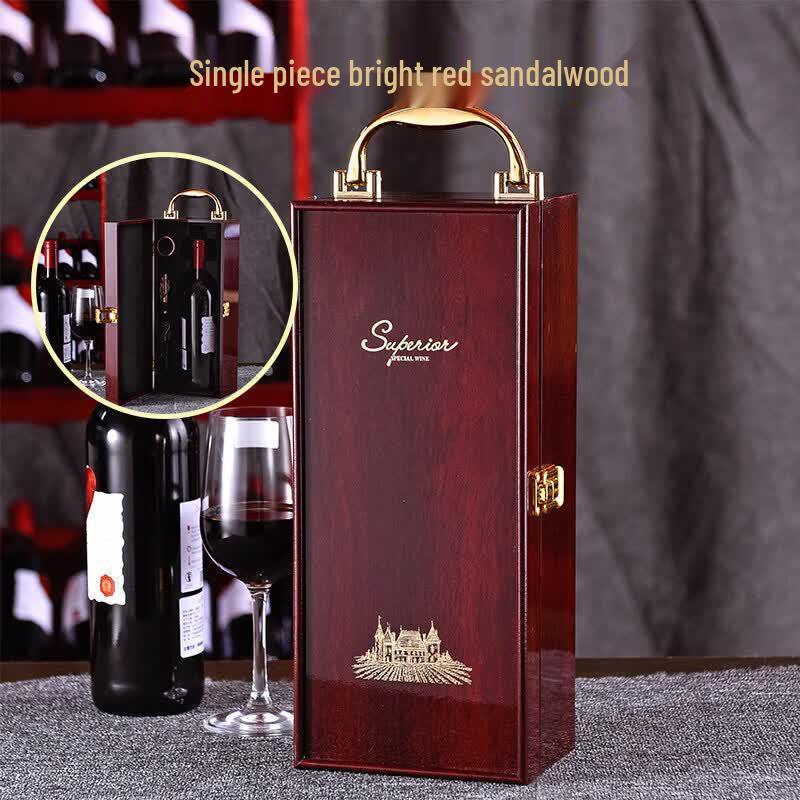Premium Piano Finish Double Wine Bottle Wooden Gift Box