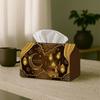 2D Flat, 1pc Eid Decoration Party Tissue Box, Luxury Islamic Moon Curtain, Multifunctional Tissue Holder, Golden Dates Lantern Elegant, Outdoor Party 