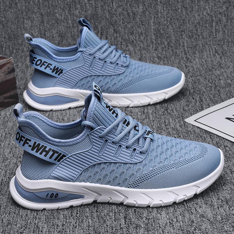 Summer new fly-woven shoes student low-top mesh breathable jogging shoes casual sports shoes