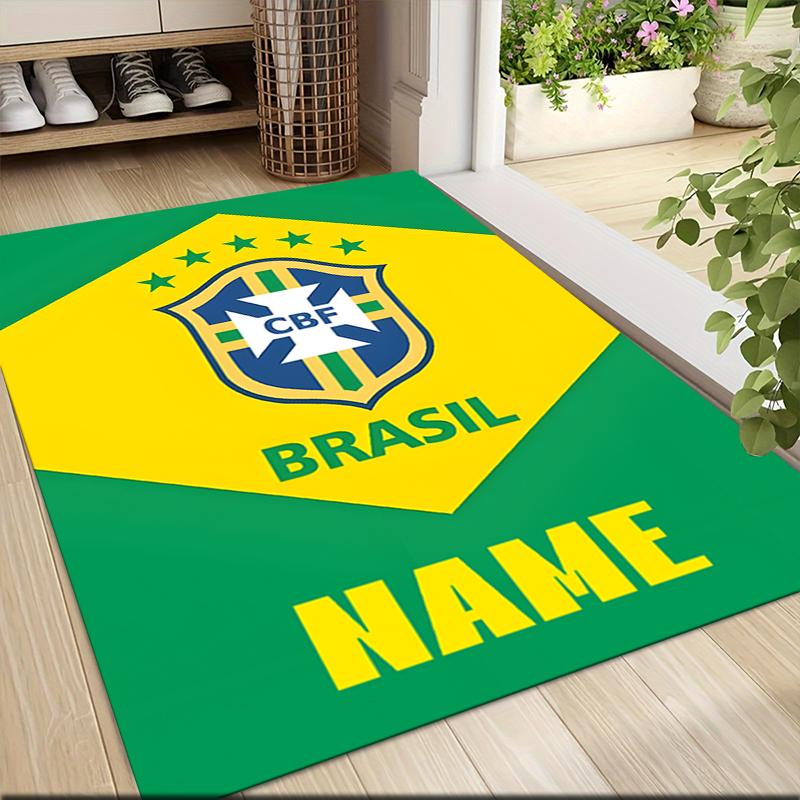 Custom Name Wolves Crest Badge Carpet Rug Customizable Soft Washable Anti-Slip Home Living Room Sofa Mats Personalized Rug. 0909201