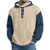 Men's Knit Hooded Sweatshirt Casual Long-Sleeve Sweatshirt