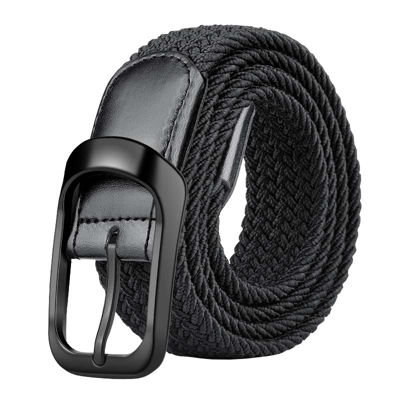 Men s Elastic Woven Canvas Belt 110cm