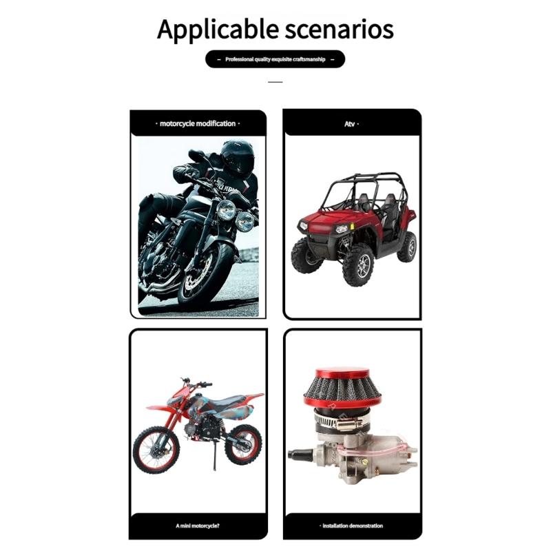 Filtro Aria Motore Moto Universale Acciaio Inossidabile Parte Migliorata Compatibilità Multi-Modello Miglioramento della Filtrazione