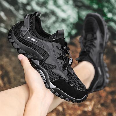 Mode Outdoor Heren Casual Mesh Schoenen Uitgehold Heren Sandalen Antislip Sneldrogend Strandschoenen Romeinse Flats Waadschoenen Aqua Schoeisel Sneakers