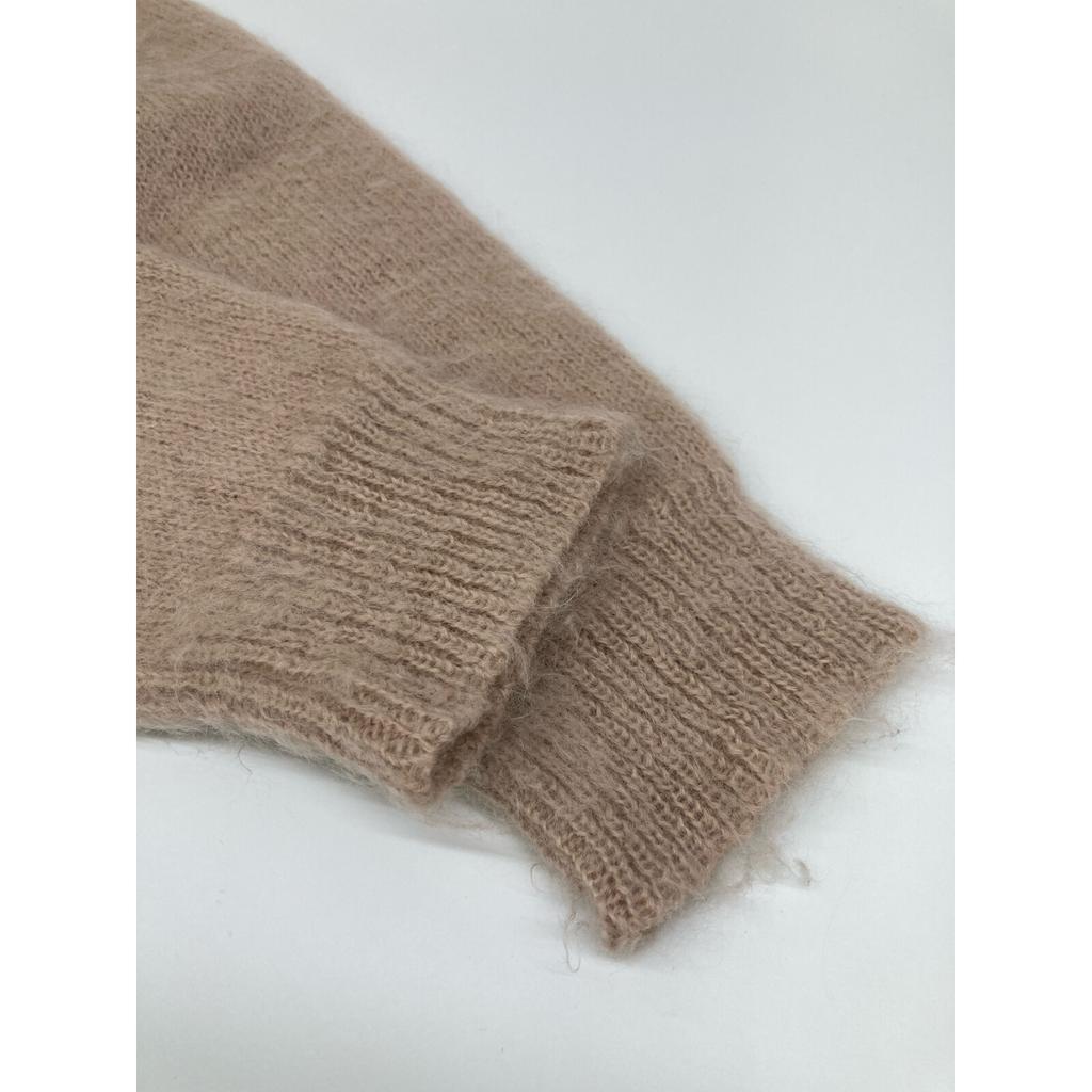 THE SHINZONE Beige Boxy Kid Mohair Cardigan tops F beigeUsed