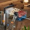 3-in-1 Drip Flow Fish Tank Filter Box Wall Mounted Aquarium Filter Box  Turtle Tank