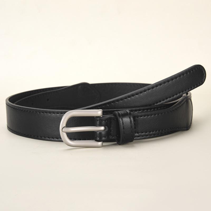 Pu Womens Casual Belt With Alloy Pin Buckle For Daily Wear And Outings
