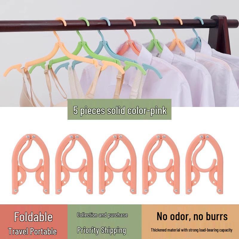 Portable Multifunctional Folding Clothes Hanger for Travel, Dorm, & Home – No Trace Drying Solution