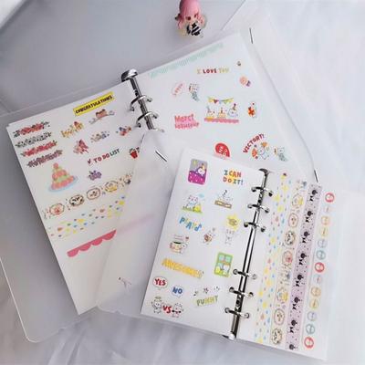 Sticker Organizer Loose Leaf Storage Book 40 Sheets Stickers Collecting Album  DIY Accessories
