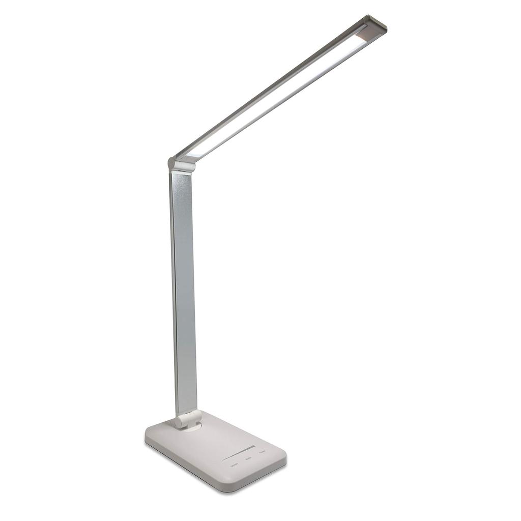 CLIENA LED Desk 5 Color Temperature 10 Brightness Off Timer USB Energy USB Domestic Japanese Silver Light, Levels, Levels, Included, Saving, Type-A