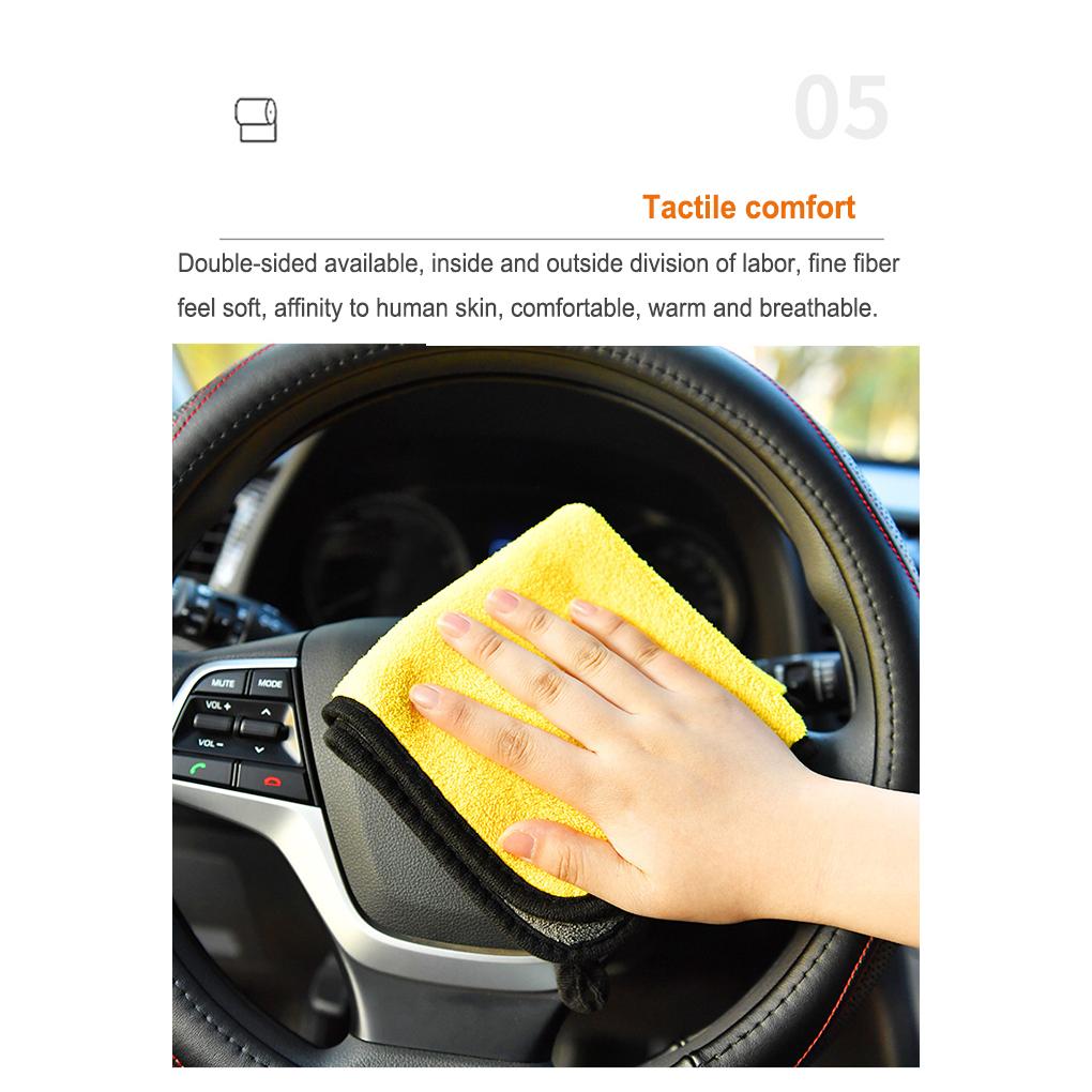 Car Wash Towel Water Soft Cleaning Detailing Rag Washcloth Glass Lints-free Kitchen Cloth Reusable Bathroom Dishcloth