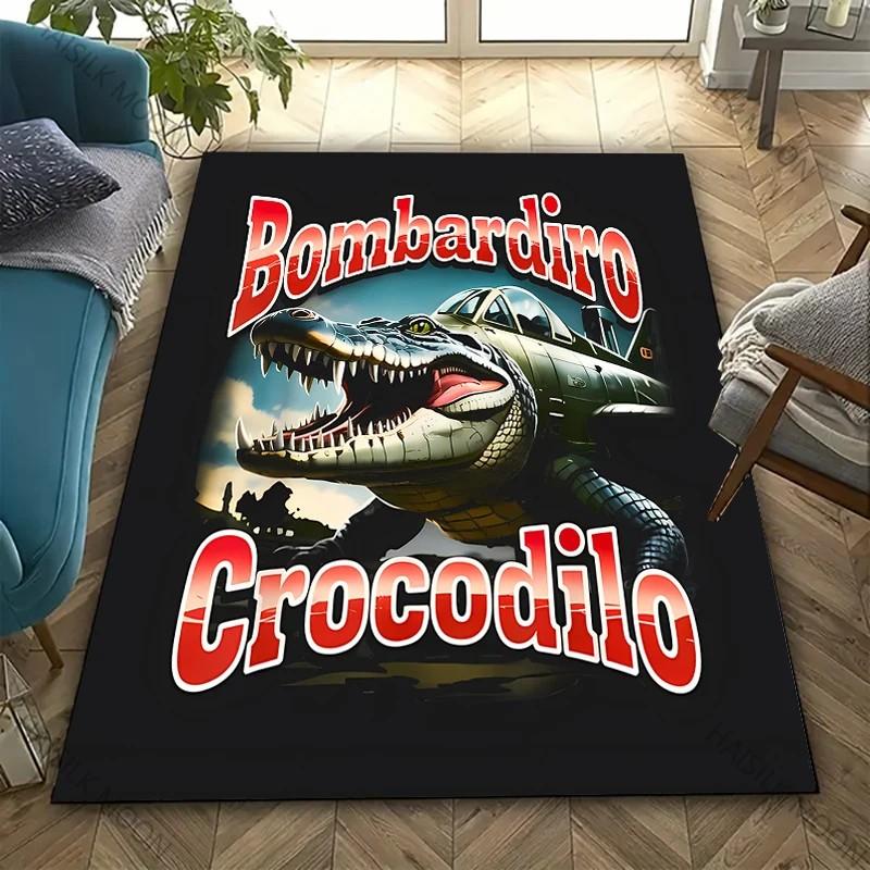 Tappeto Stampato Divertente Virtual Italian Brainrot Tappetino Grande per Camera da Letto e Sala Giochi Tappeto Moderno per Arredamento Casa Trendy Regalo