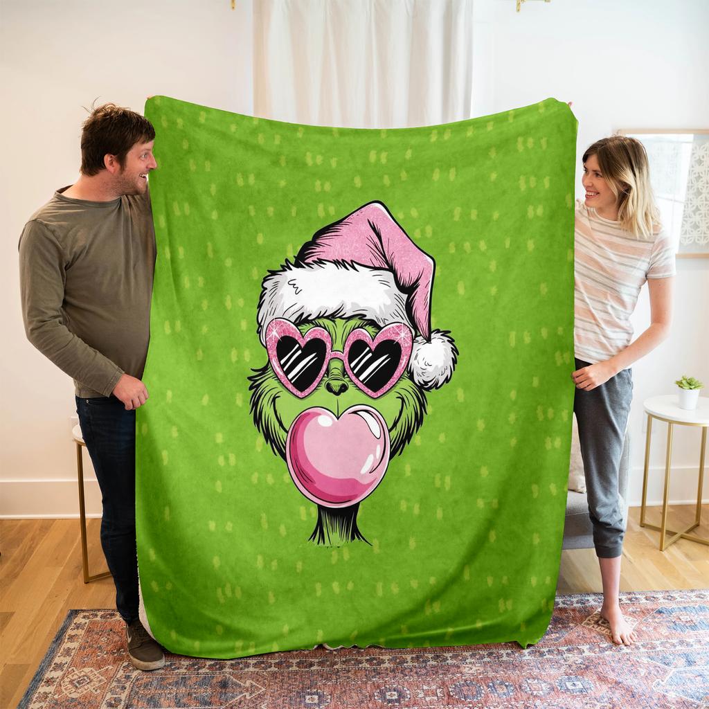 Flanellpledd Juleeksklusivt Personlig Pledd Digitaltrykk