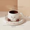 Cute Ceramic Coffee Mug Set for Breakfast – Ins Style Gift for Home & Office Coffee Lovers Gift