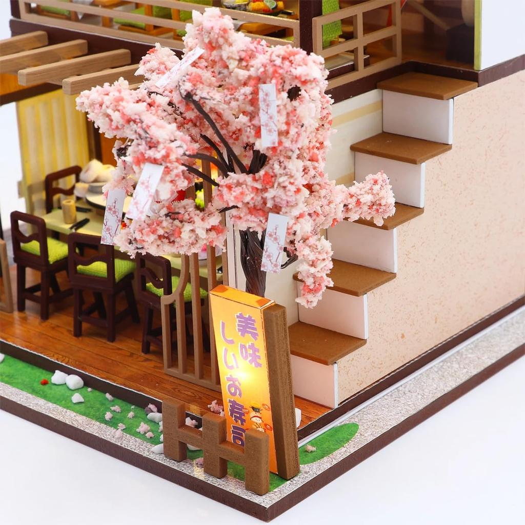 Hitec Multiplex Weekender Sushi Restaurant DIY Miniature House Model Assembly Kit
