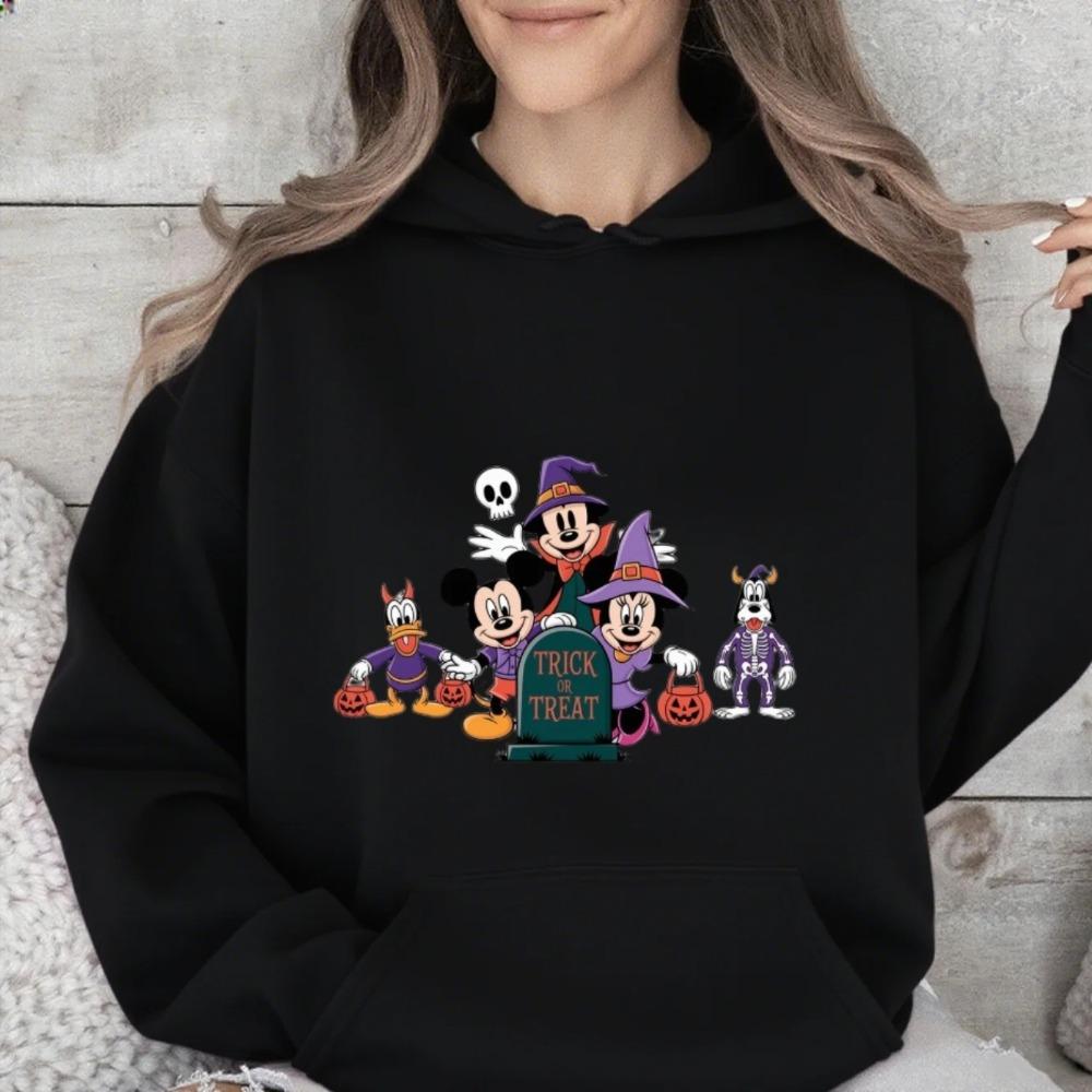 Disney Parent-child Costume Children's Halloween Pumpkin Mickey Family Autumn and Winter Pure Cotton Multi-color Sweatshirt