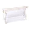 Clear Pencil Pouch Transparent Pencil Case with Zipper Stationery Toiletries Organizer Travel Cosmetic Makeup Storage Bag for School Office Supplies