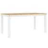VidaXL Dining Table Panama White 160x80x75 Cm Solid Pine Wood, Dining Room Table, Dinner Table, Dining Furniture, 4005707