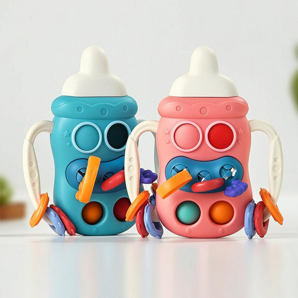 Baby Pull And Grip Toy With Soft Silicone Material For Infant Hand Development