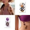 28pcs Temporary Tattoo Waterproof Long-lasting Body Stickers Devil With Bow Sword With Rose Lighthouse For Women Adults