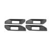 Inner Door Handle Bowl Panel Cover 4* For Ford Ranger -2024 ABS Carbon Fiber