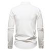 Autumn New Fashion Design Men's Long Sleeve Shirt Men High Quality Luxury Stand Collar Shirts Male Casual Social Wedding Party
