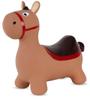 Large Rubber Hopper for Children Brown Donkey for Jumping with Pump, Jumping Toy