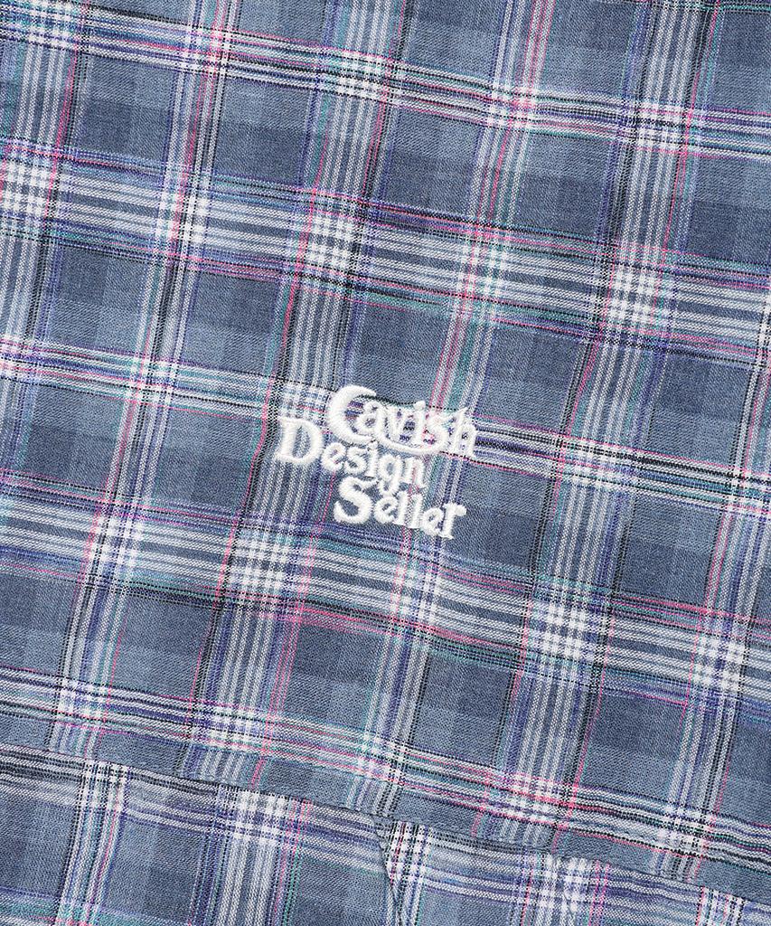 Cavish Kapuzen Karos Windbreaker Blau(Cv2Fsub962A)