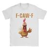 Men Women Graphic F Caw F Funny Chicken FCAWF Bird Funny Meme  Tee T Shirt 100% Cotton  T-shirts Clothes