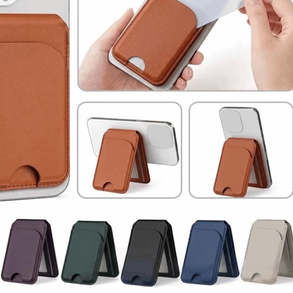 PU Leather Card Holder Phone Holder Adjustable Stand Phone Stand Wallet