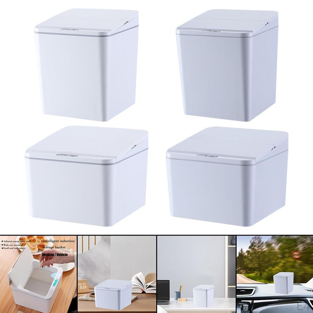 Trash Can Dustbin for Car Kitchen and Office Bathroom