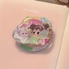 Suitable for Gilded Color Illustrations Magsafe Magnetic Stand Personalized Cartoon Phone Airbag Stand Retractable and Portable