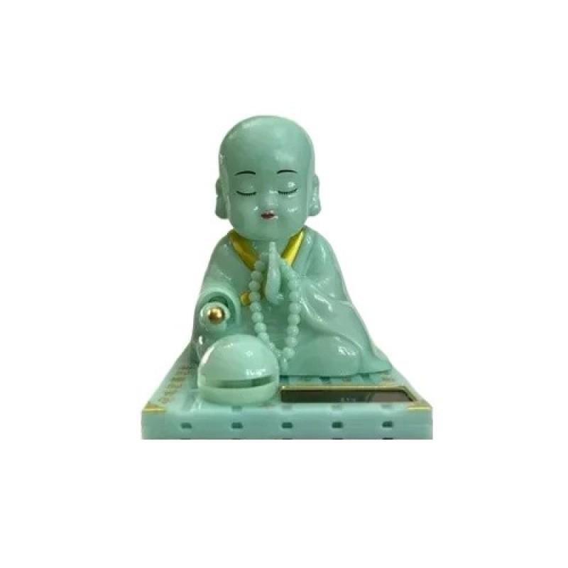 Solar Little Monk Ornamente creative pentru mașini Decorațiune pentru bord în stil chinezesc Budism Ornament norocos Accesorii interioare auto