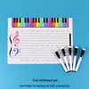 Erasable Staff Whiteboard Piano Sheet: Treble Clef Learning Pad for Music Teaching