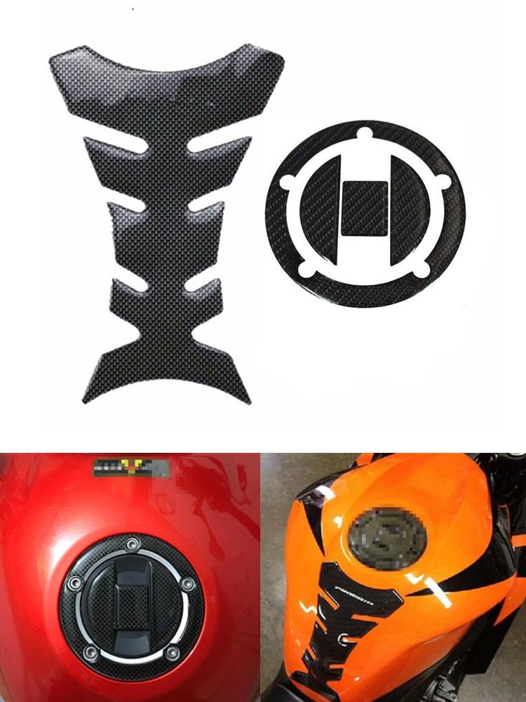 thumbnail image 2 of Aazon.co: Otoforti Otorcycle Gas Oil Fuel Tank Protector 3D PVC Rubber Pad Eble Badge 2 of 13