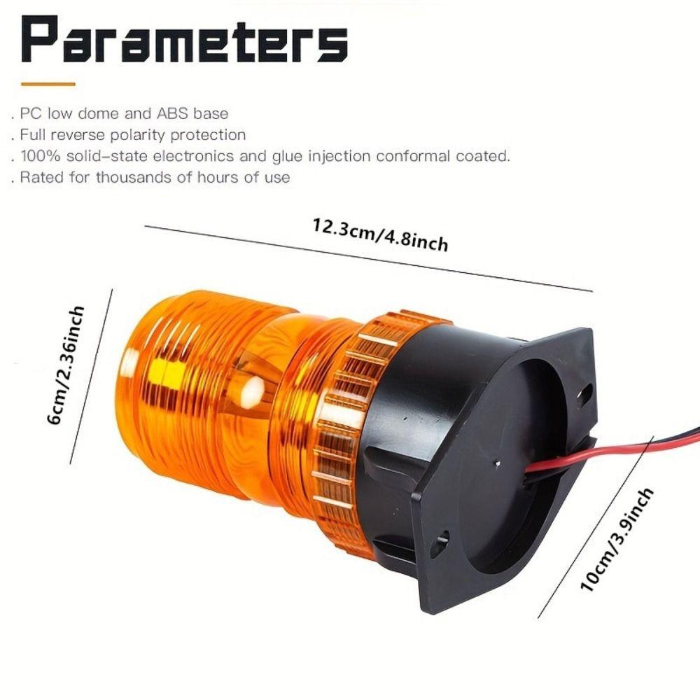 Emergency LED Strobe Light 12V-24V Warning Light Safety Flashing Beacon Lights Tractor