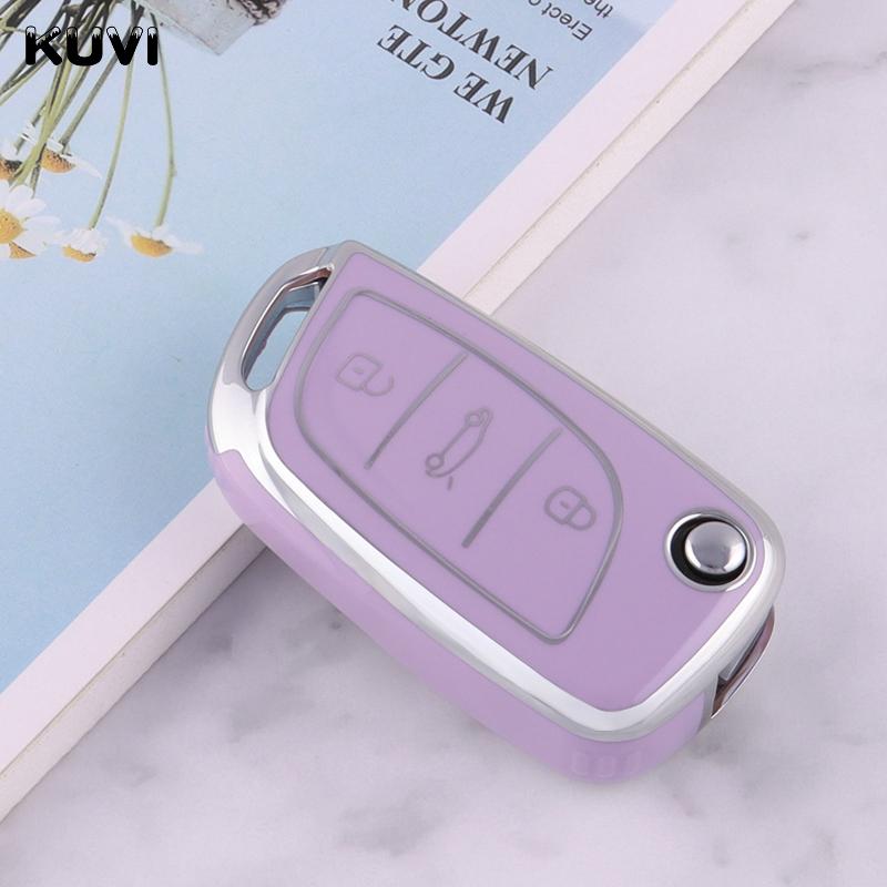 New Tpu Car Flip Key Case Cover Shell Fob For Citroen C1 C2 C3 C4 C5 Xsara Pica For Peugeot 306 407 807 For Ds Ds3 Ds4 Ds5 Ds6